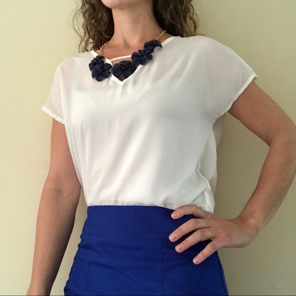 Super cute white top